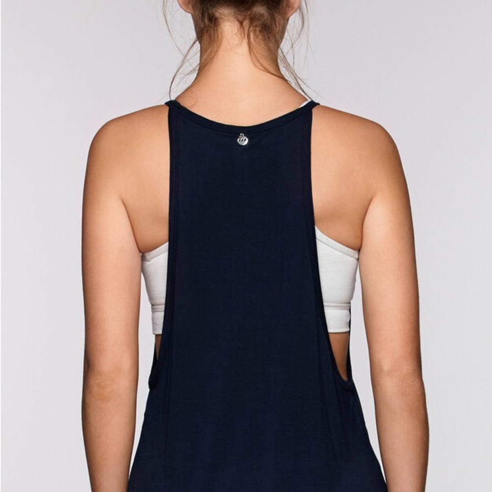 Lorna Jane Always Yoga Navy Tank - Picture 2 of 7